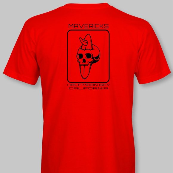 Mavericks Half Moon Bay California T-Shirt surf surfing beach north coast - Picture 10 of 11